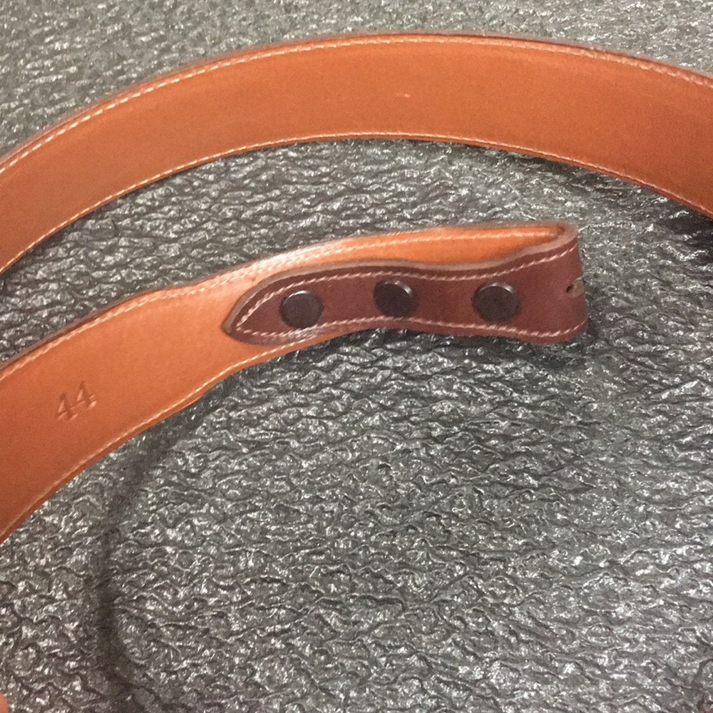 Handcrafted Calfskin NEW Maida's Luxury Mens/Unisex Brown Leather Belt - Size 44 - Picture 3 of 16